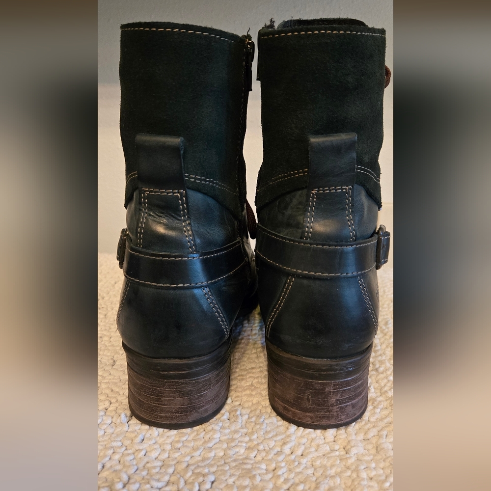 Taos Footwear Women's Crave Teal Leather Boots EU 42 - Picture 4 of 9